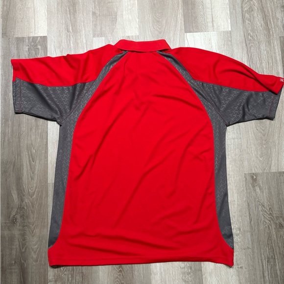 Majestic Red and Gray Men's Polo Shirt - Picture 8 of 8
